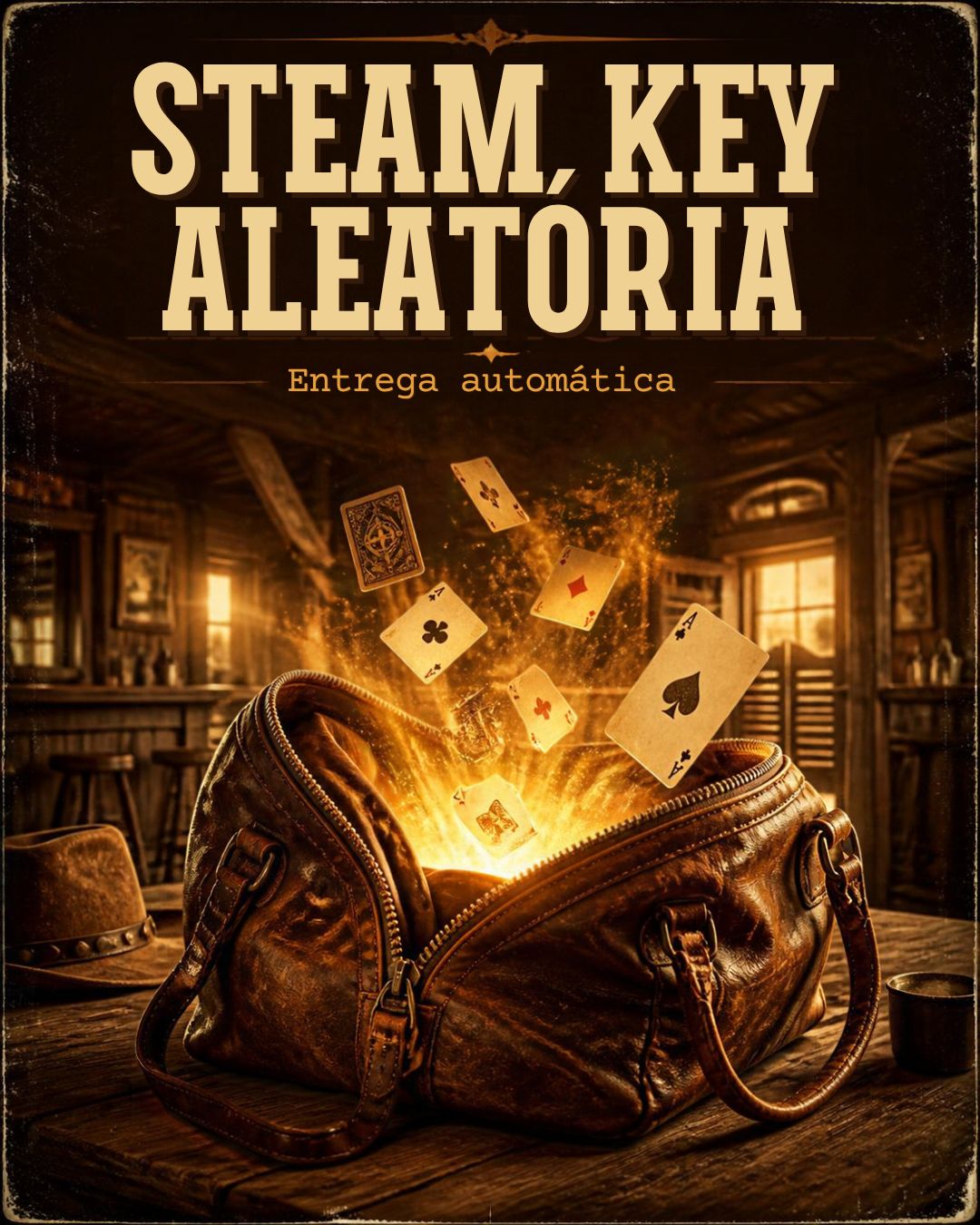 STEAM KEY MISTERIOSA - TESTE SUA SORTE, FORASTEIRO! ENTREGA AUTOMÁTICA
