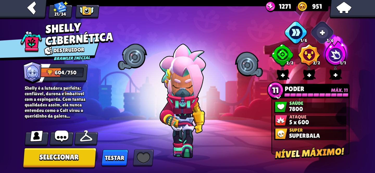Conta de braw stars conta com varias skins miticas e epicas conta de 2023