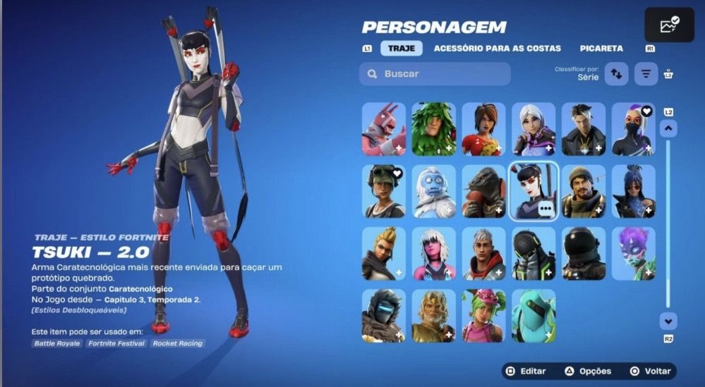 Conta fortnite mais de 210 skins