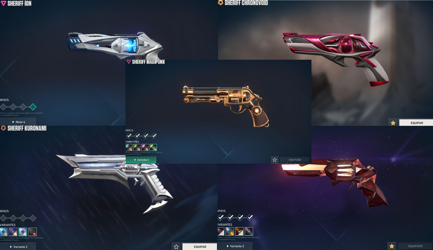 CONTA COM PACOTE CHAMPIONS 2023, 2024, 2025, VCT LOCK//IN E KARAMBIT VCT 25.
