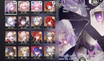 Castorice E6S1 + Hyacine E3S1 e +, +Conta Wuwa Carthetya S6