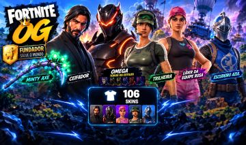 Fortnite OG Fundador | 106 Skins | Omega Max | Ceifador | Minty | Passes Antigos