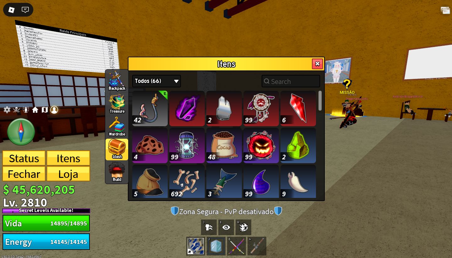 CONTA BLOX FRUITS LV2800 + GODHUMAN + CDK + ESPELHO + ENTREGA AUTOMATICA
