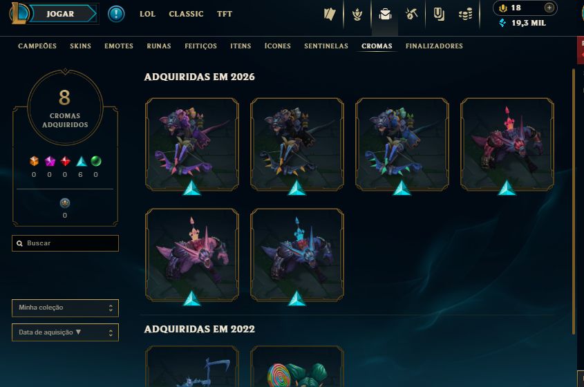 Conta Platina 4 Soloq League of Legends
