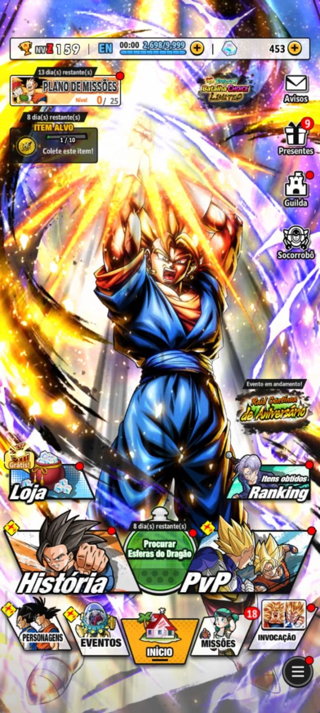 Conta dragon ball legends Full acesso boa pra começar com o competitivo