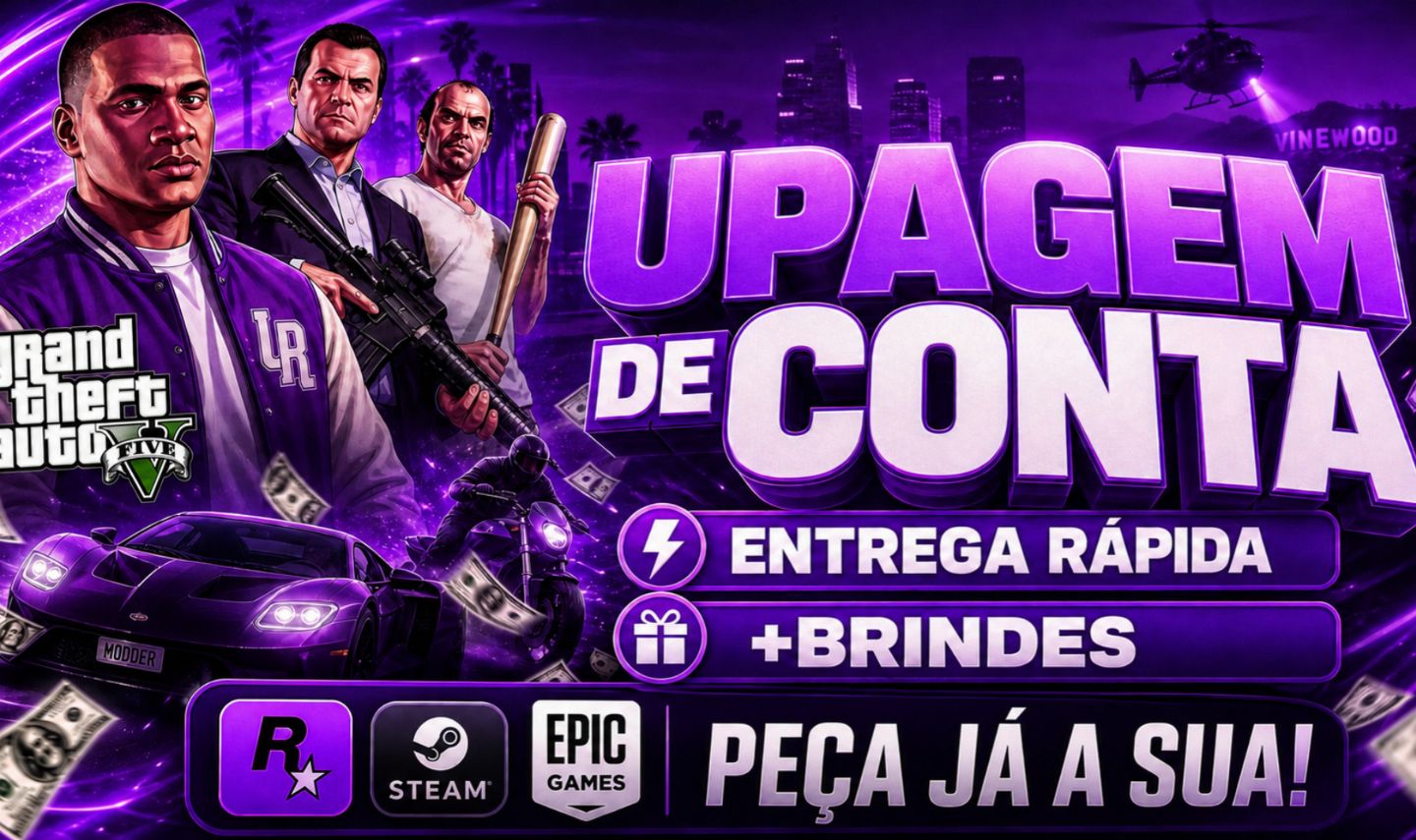UP para GTA V ONLINE: level do 1 ao 8000 Unlock All, Money + brindes