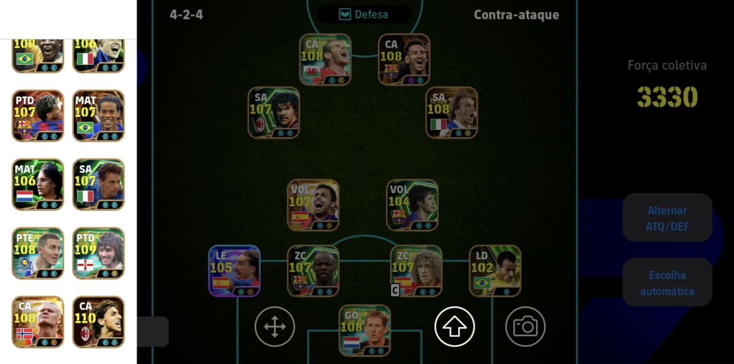 Conta efootball fulll Del Piero, best, hard, Messi msn, van der sar e mais