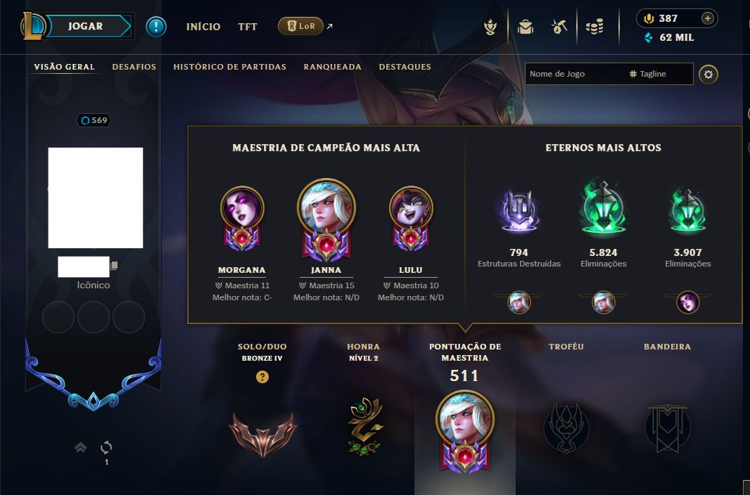 CONTA FULL ACESSO | 252 SKINS | R$1350 GASTOS | NV 570