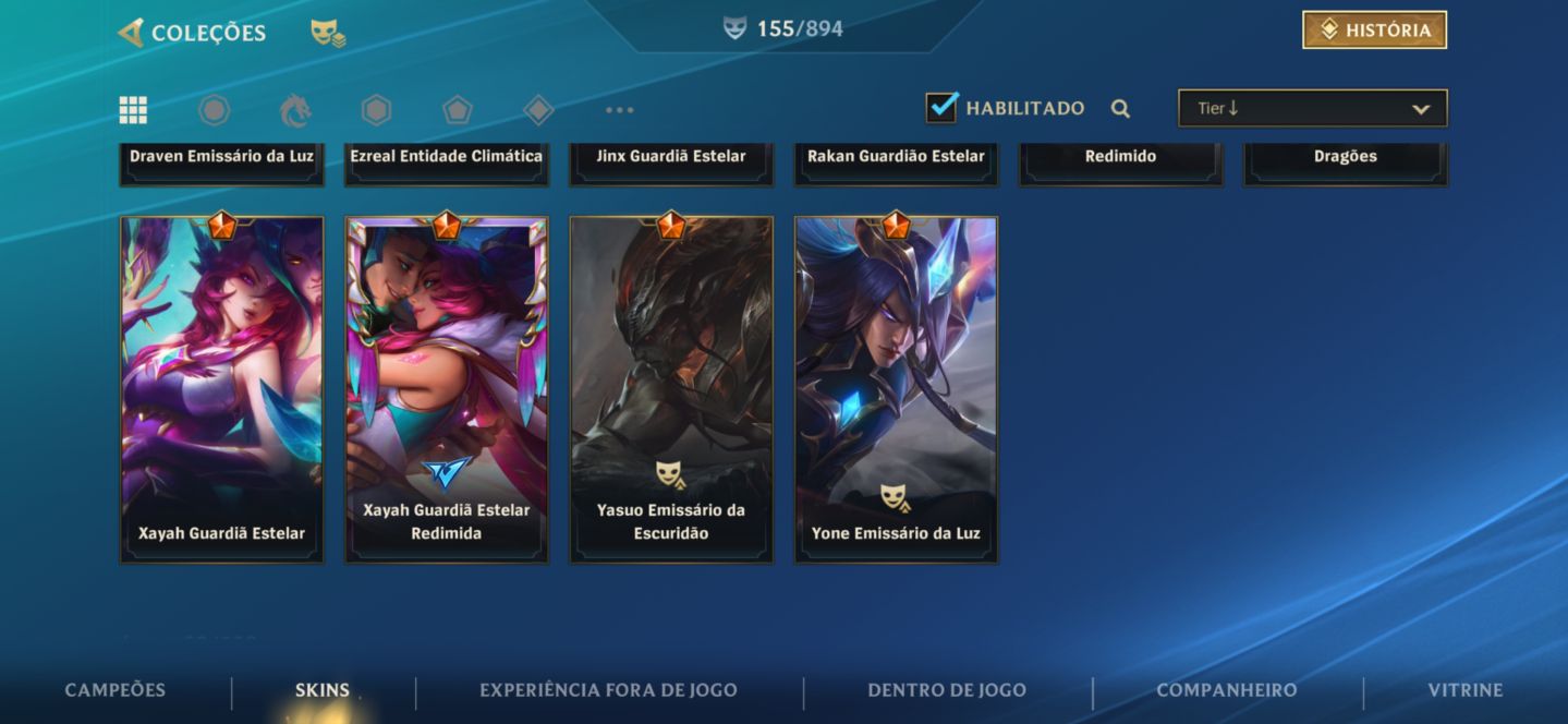 CONTA COM PRIMEIRO PASSE 2 SKINS MÍTICAS 10 LENDÁRIAS E MESTRE COLECCIONISTA 3