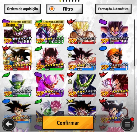 Dragon ball legends, 2 Lr, time full estrelado meta pronta PvP