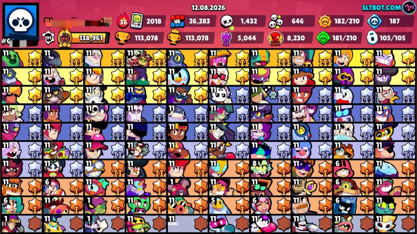 CONTA 114K + 400 SKINS + 10 PASSES + BRINDES + CONQUISTAS + ID SUPERCELL JOGOS