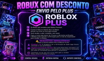 Robux Entrega via Roblox Plus (MAIS BARATO!)