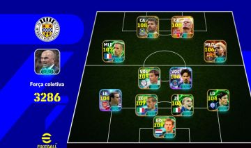 Conta da época do pes força do time 3286