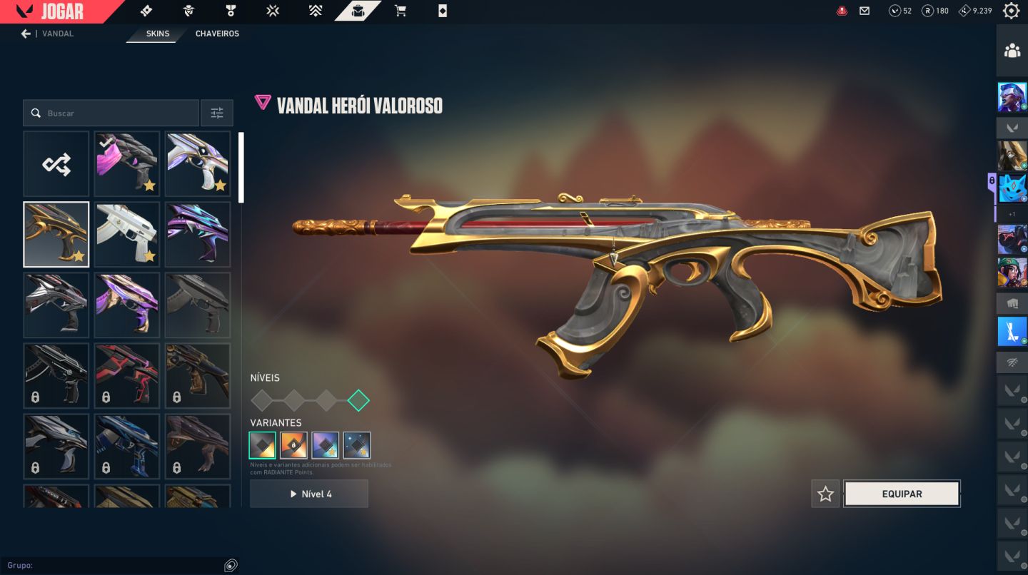 VENHA, CONTA TOP COM SKINS DE VP E PASSE - BR - QUENTE!!!!!!!