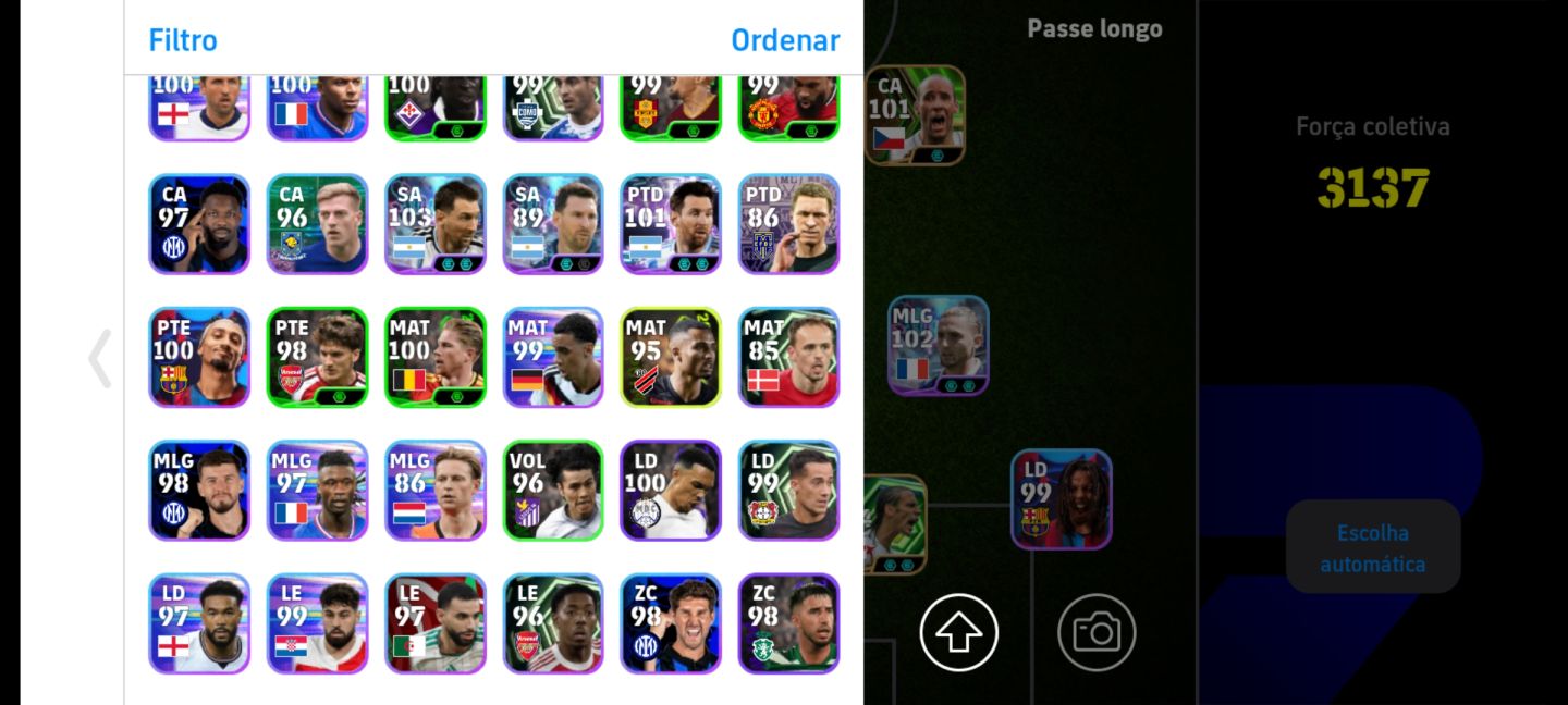 CONTA TOP COM VARIOS JOGADORES BONS.
