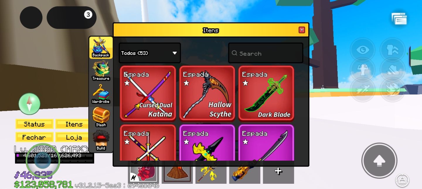 CONTA BLOX FRUITS INSANA PRO PVP! PREÇO A NEGOCIAR. SÓ VEM!