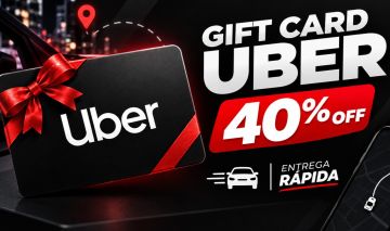 Gift Card/Voucher Uber - 20,00 - 30,00 - 50,00 (40% OFF)
