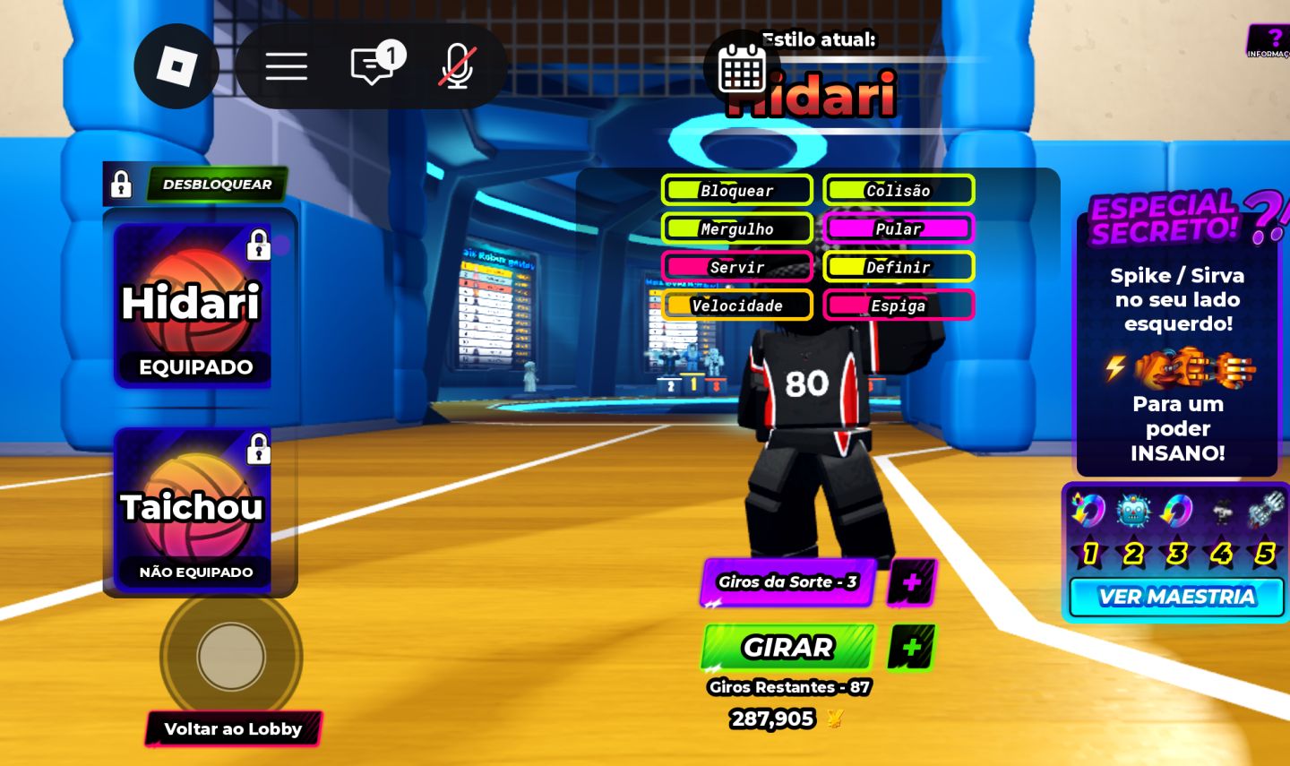 Conta lvl 157 haikyuu legends