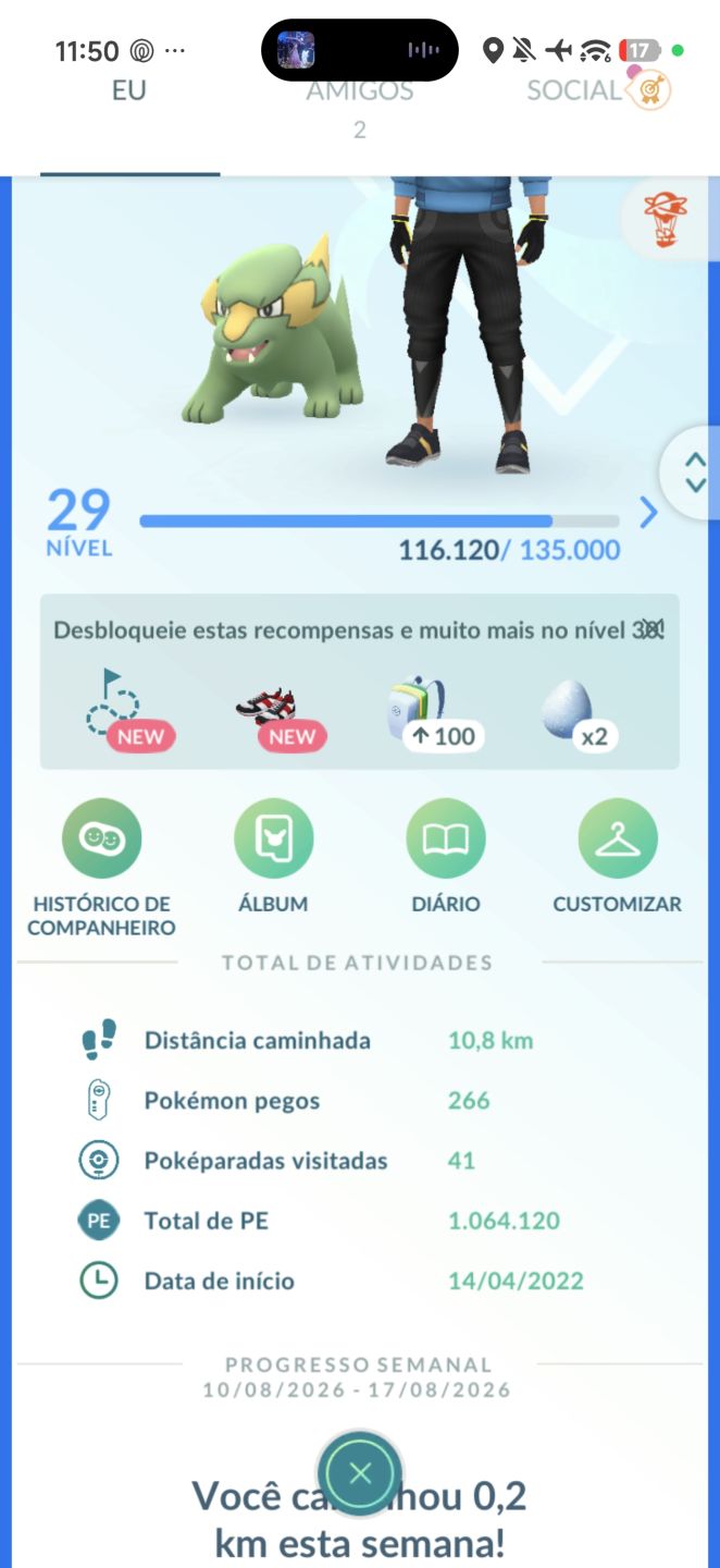 Conta Pokemon go nível 29 - muit