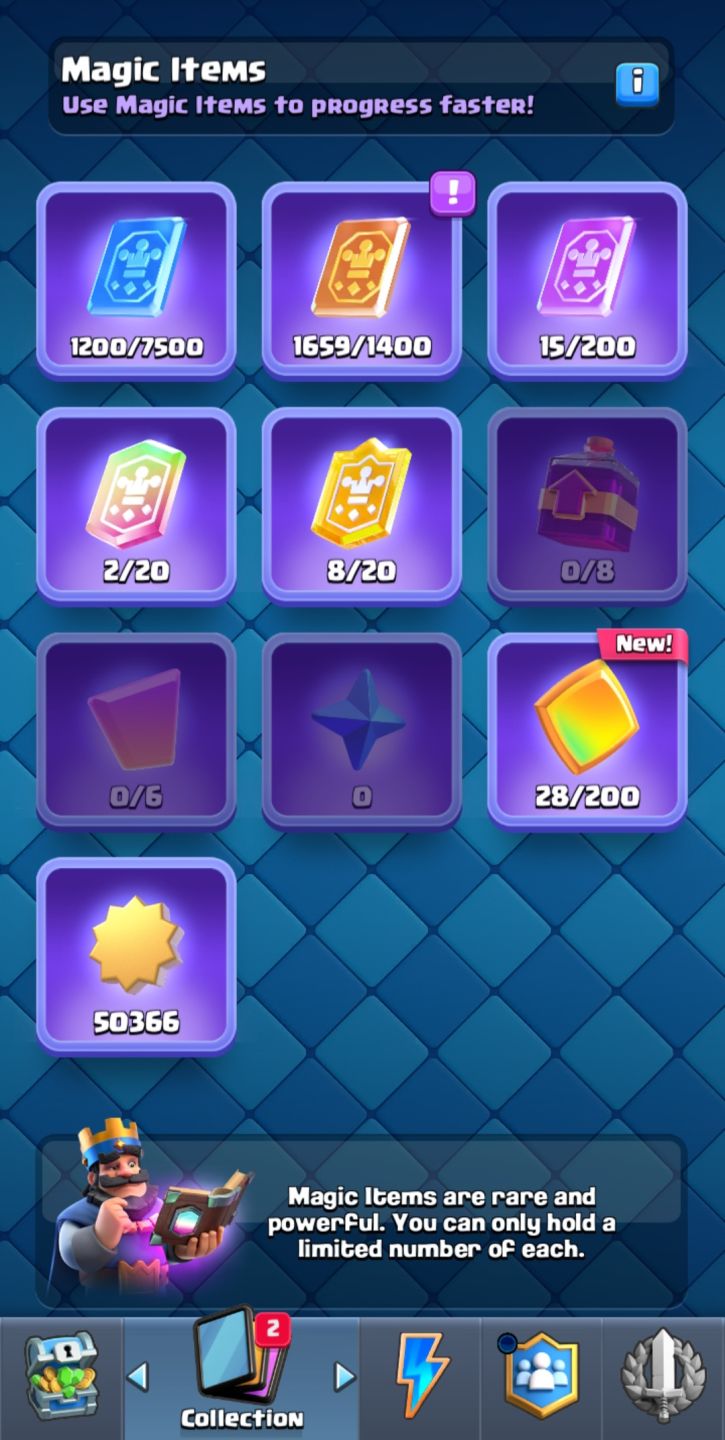 Conta Clash Royale com muitos curingas