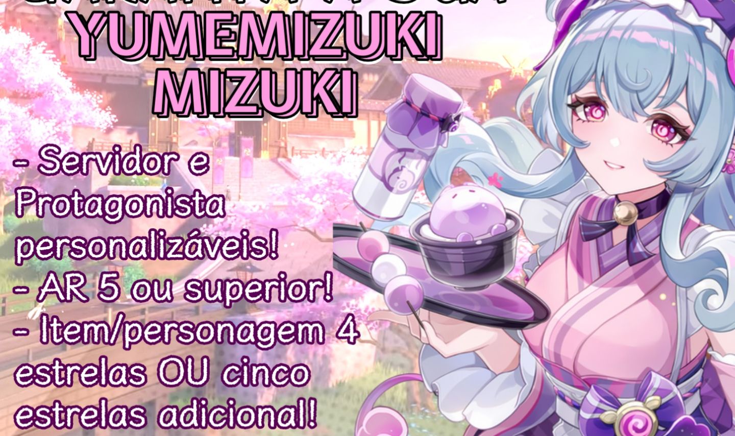 YUMEMIZUKI MIZUKI GARANTIDA! - CONTA GENSHIN IMPACT - Entrega em até 24 horas!