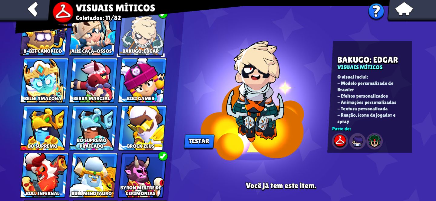 Conta brawl stars 55k trofeis Oferta relampago