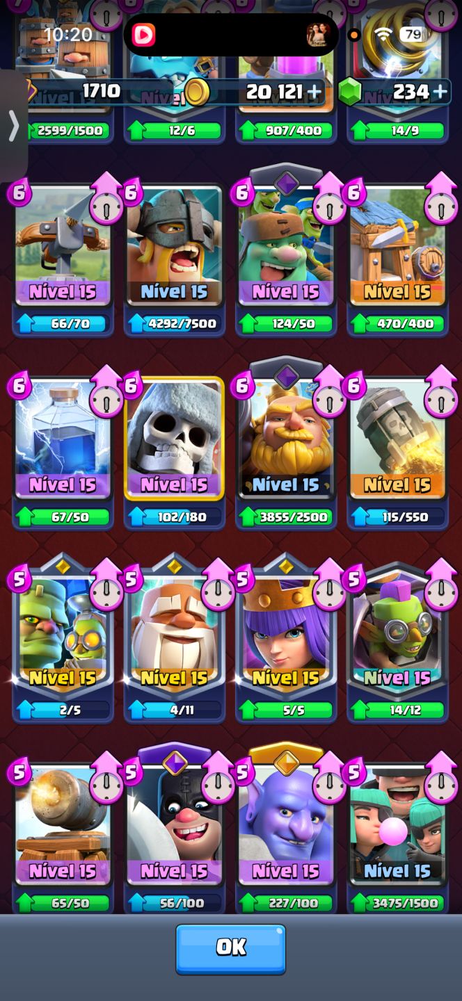 Conta de Clash Royale 14500 troféus conta rara