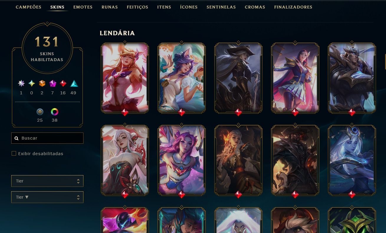 CONTA LOL + VALORANT ASCENDENTE - LVL 192 COM 131 SKINS