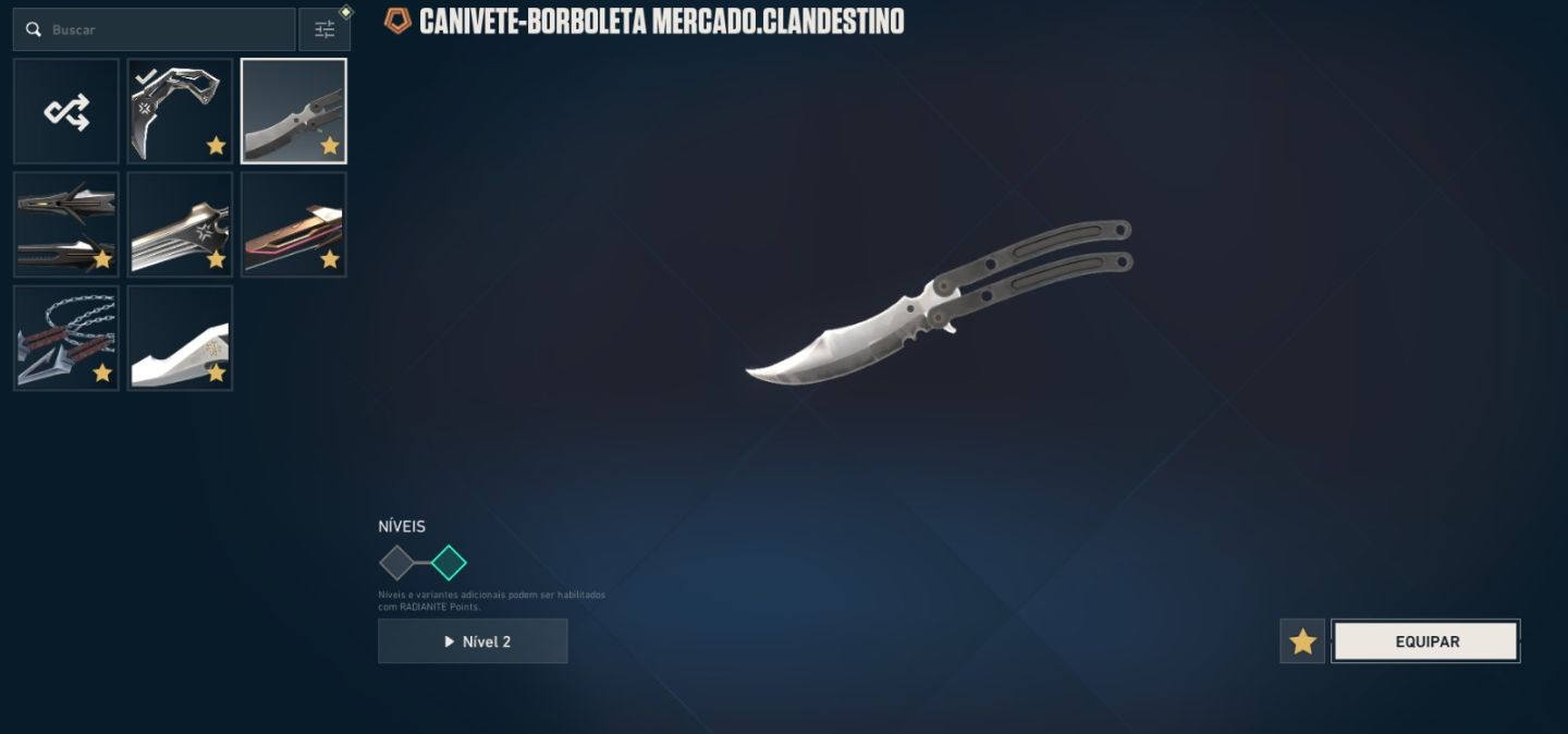 CONTA DE VALORANT COM PACOTE CHAMPIONS 2026, 3 FACAS VCT, E MUITAS OUTRAS SKINS