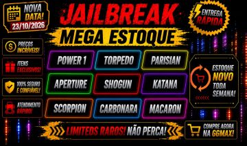 (Novo Estoque 21/10) -10% OFF +20 Carros Hypers e Acessórios Jailbreak