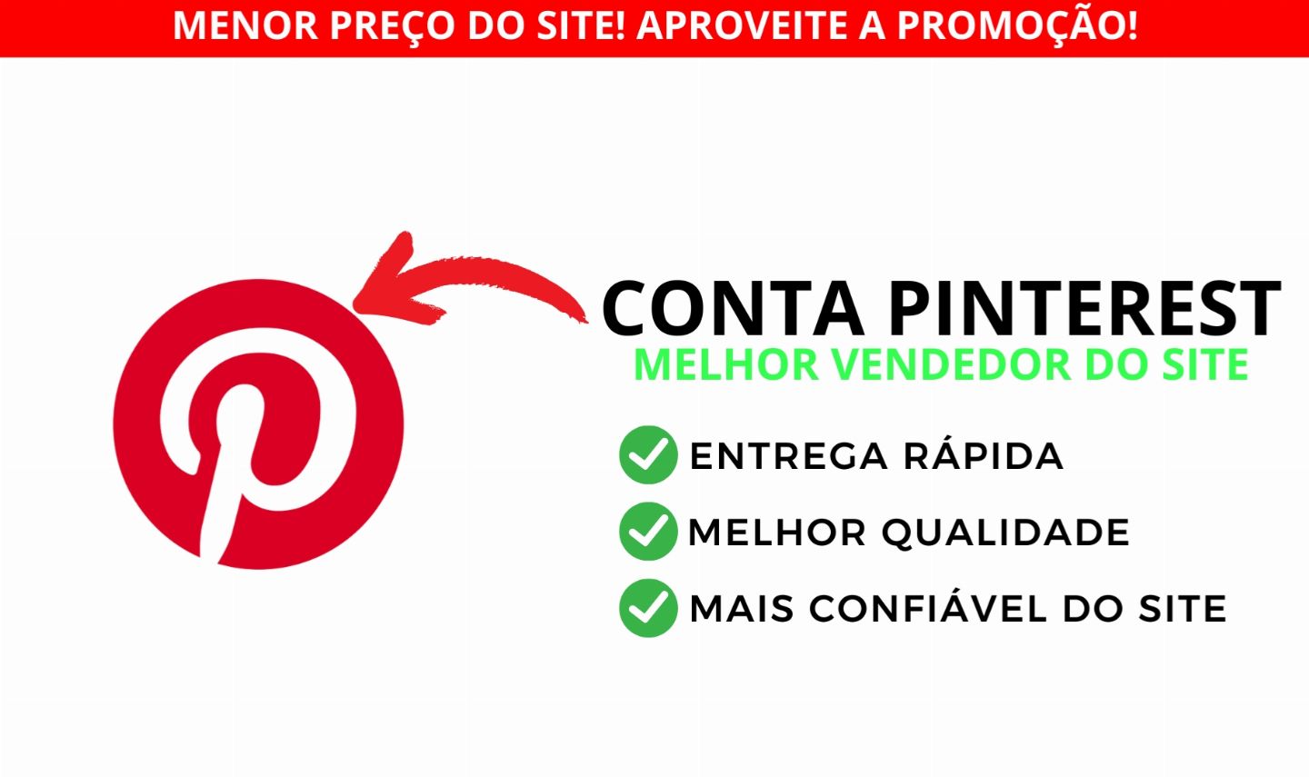 CONTA PINTEREST 10DIAS - 2022 - MENOR PREÇO - MAIOR QUALIDADE