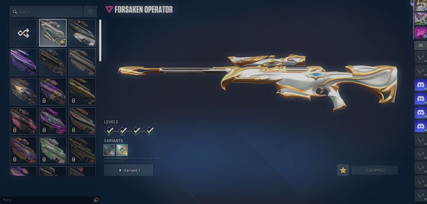 Conta Valorant Diamante1 + 9 facas + 6 vandal e muito mais