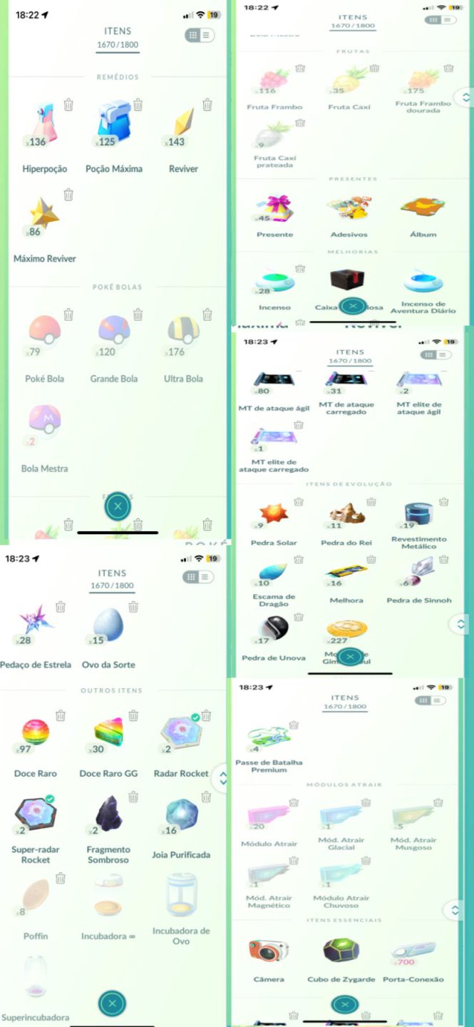 Pokémon GO LVL 70, Conta Rara de 2016 , +700 Shinies e muito mais