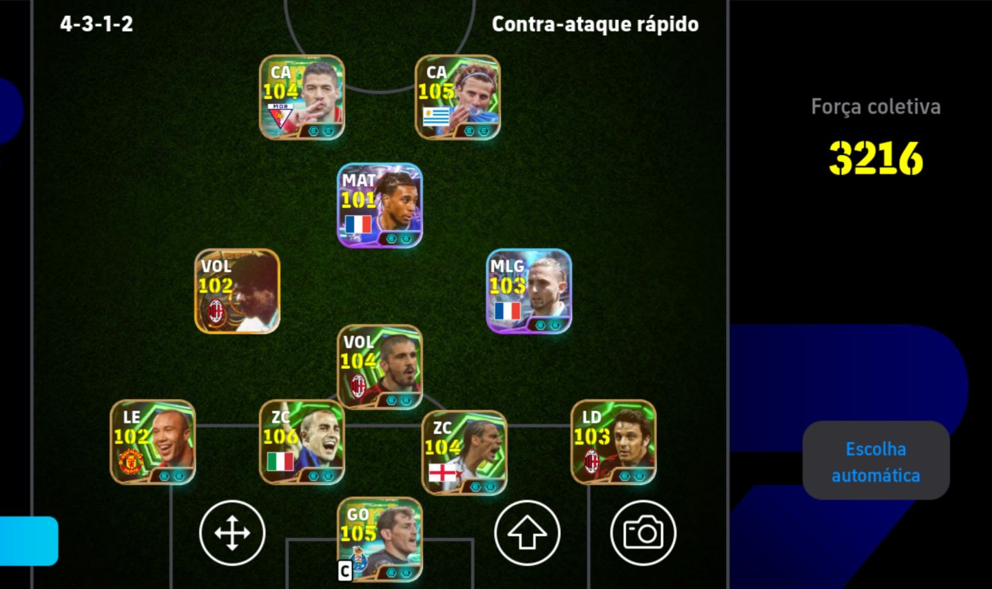 CONTA DE EFOOTBALL 2215 DE FORÇA