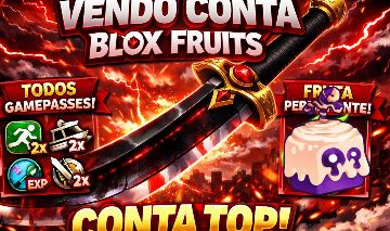 Conta LVL 2600+ Blox Fruits Várias Frutas Permanentes + Todas Gamepass