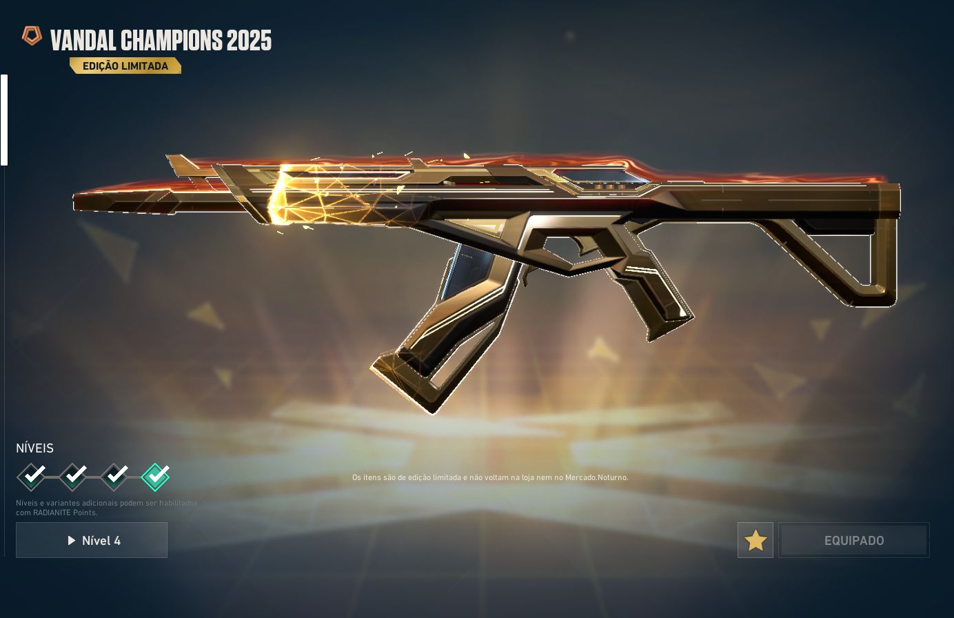 Conta de Valorant com bundle do champions 2025