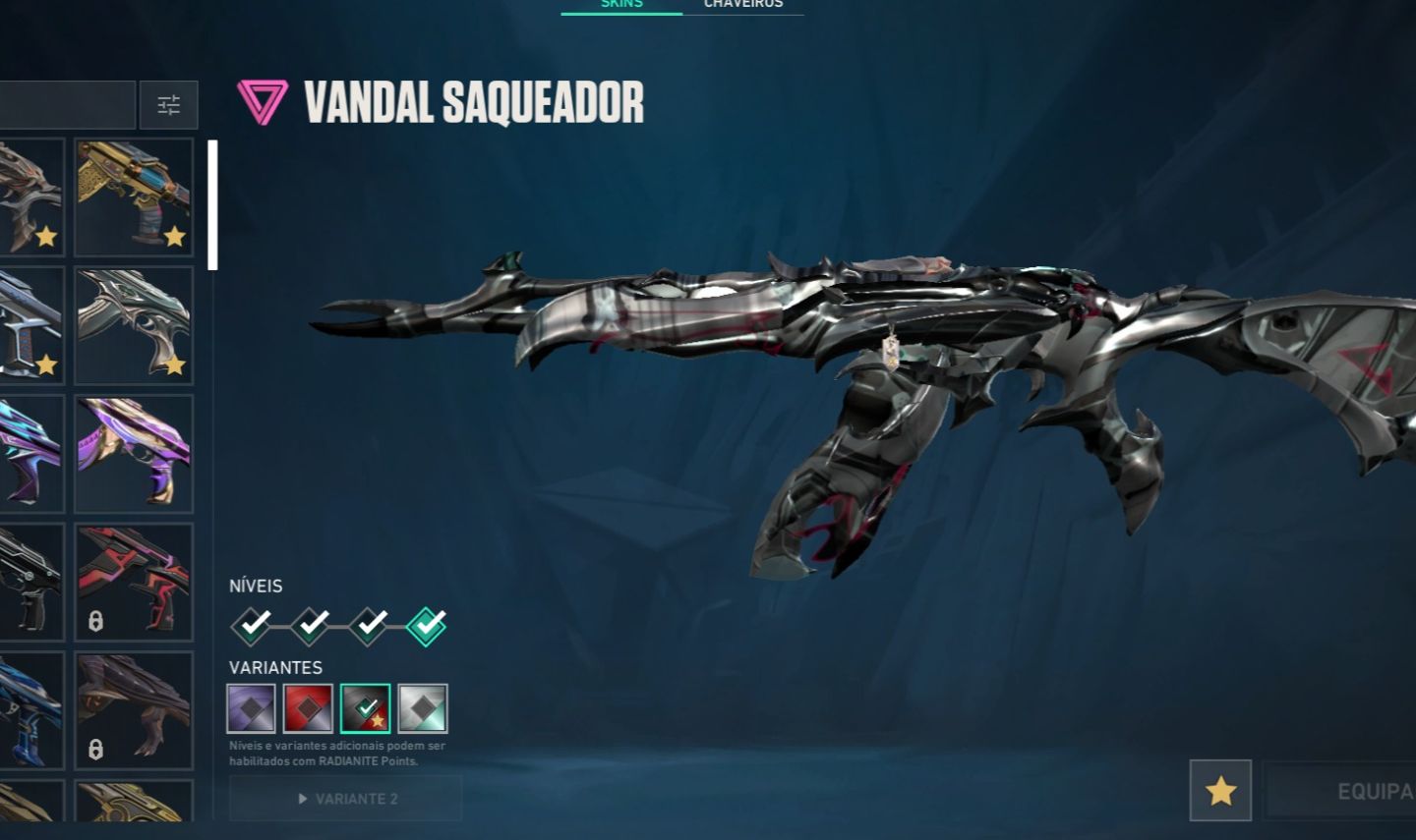 Conta valorant preludio do caos forsaken vandal preludio do caos, imperium, for