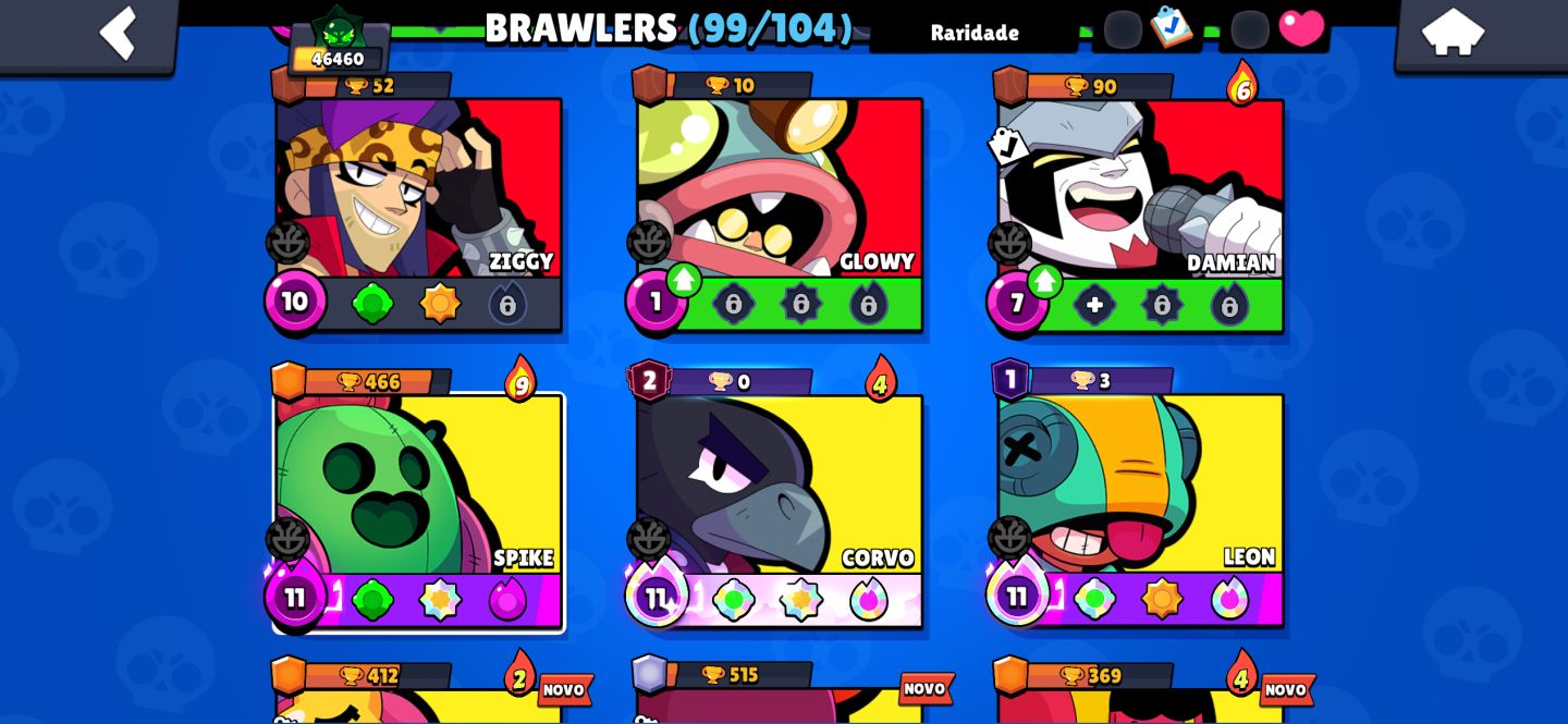Conta brawstar 46k e conta de clash 13.5k