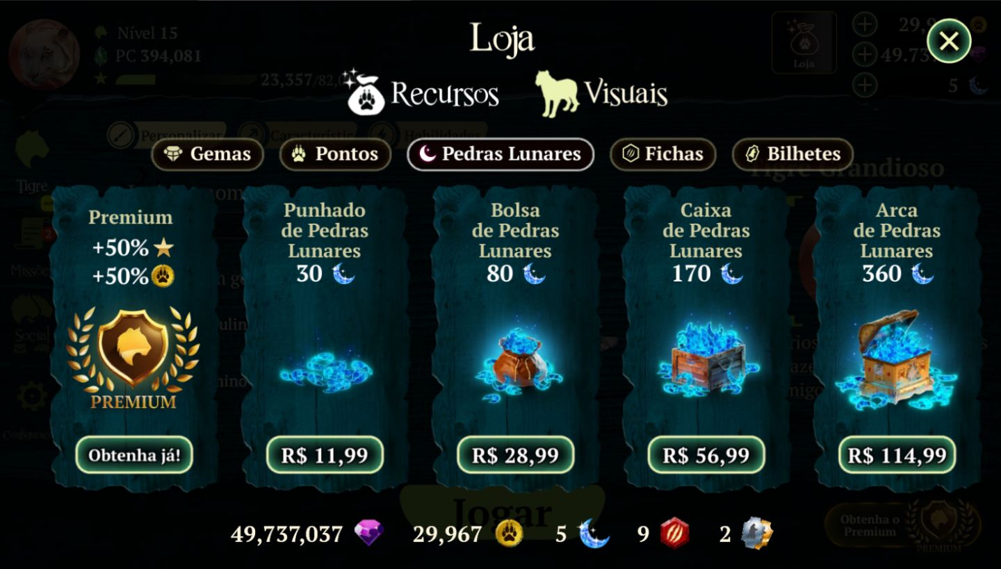 THE TIGER: ONLINE SIMULATOR | GEMAS + PEDRAS | ANDROID E IOS | TOP VENDAS