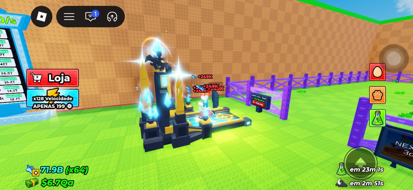 CONTA +190/s$ 72B Velocity Roube um Ovo | Steal An Egg | Melhor Preço