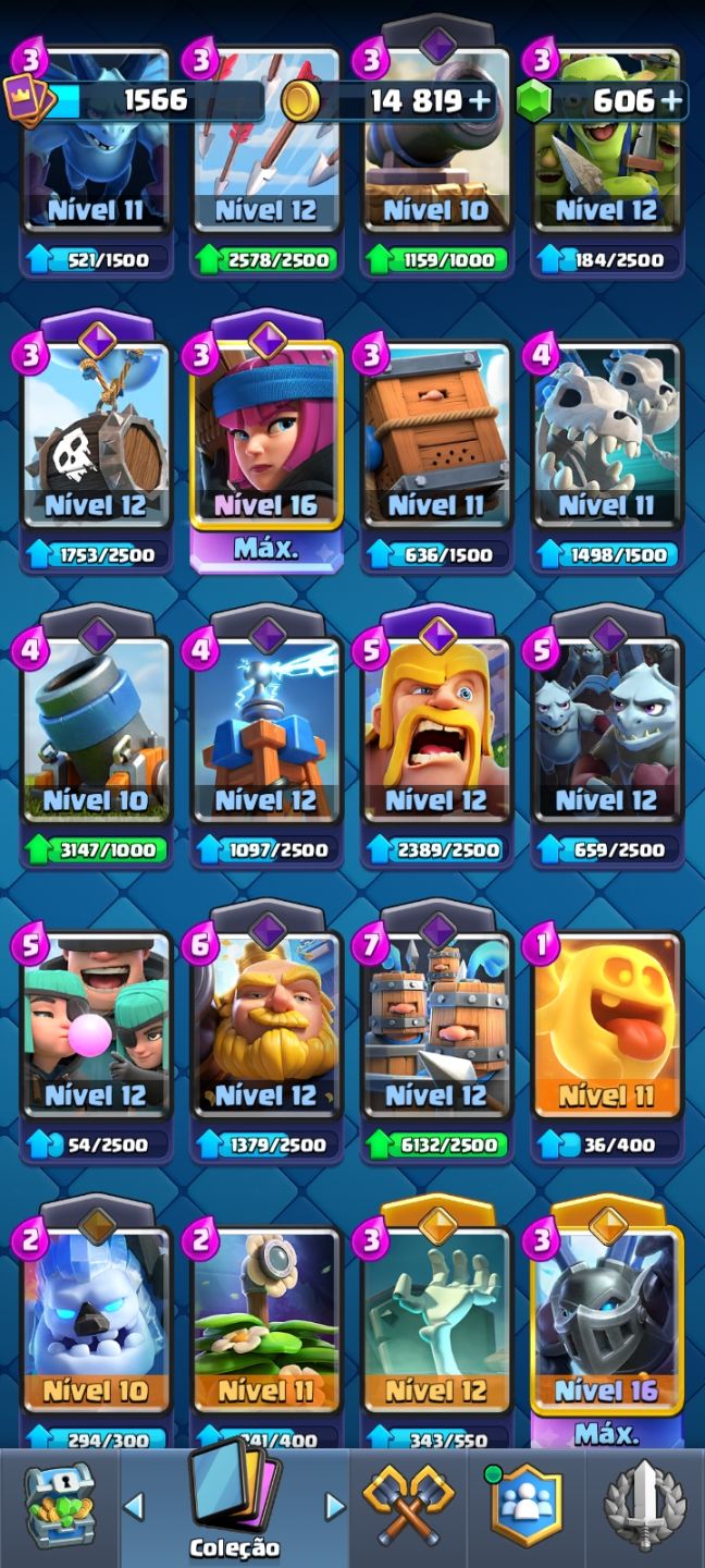 Conta Clash Royale 10478 Troféus ( Conta antiga com emblema de 9 anos )