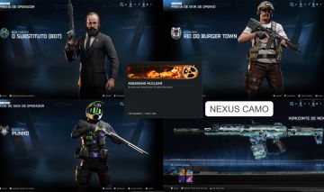 CONTAS C/ NEXUS HORIZON ,TODAS AS CAMOS DO JOGO BO7 + NUKE + LEVEL 55