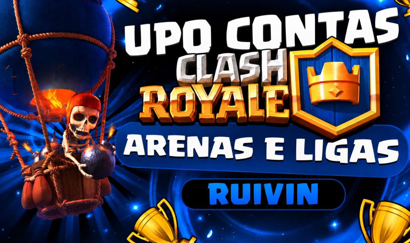 Upo/ subo contas de clash royale