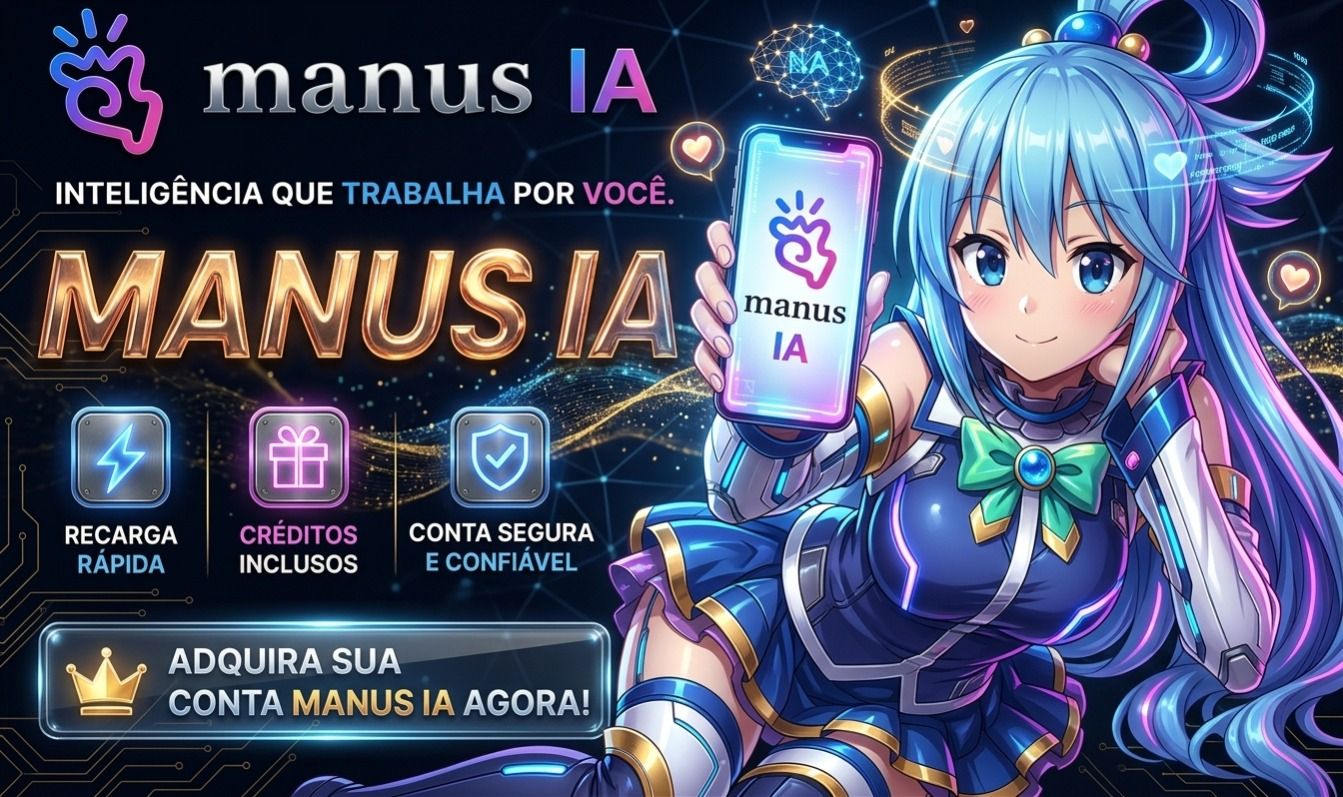 Créditos Manus Ia - Recarga Direto na Conta+BRINDE