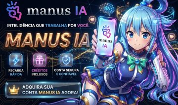 Créditos Manus Ia - Recarga Direto na Conta+BRINDE