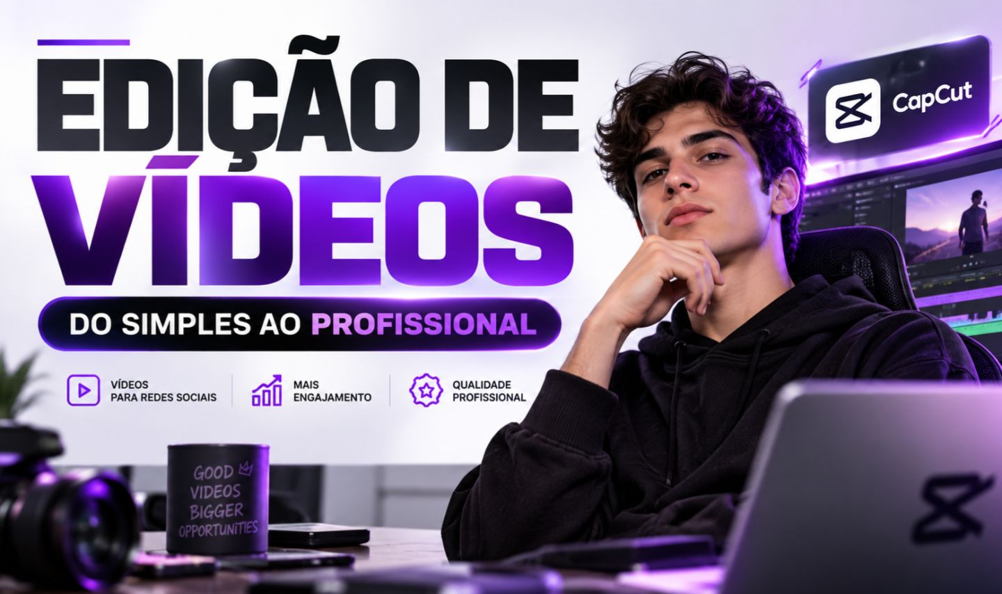 EDIÇÃO DE VIDEOS PROFISSIONAL - REELS, SHORTS, TIKTOK E YOUTUBE