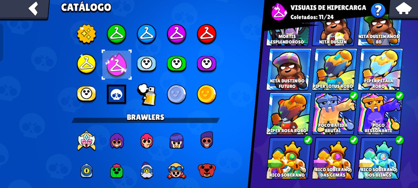 CONTA BRAWL STARS COMPLETA