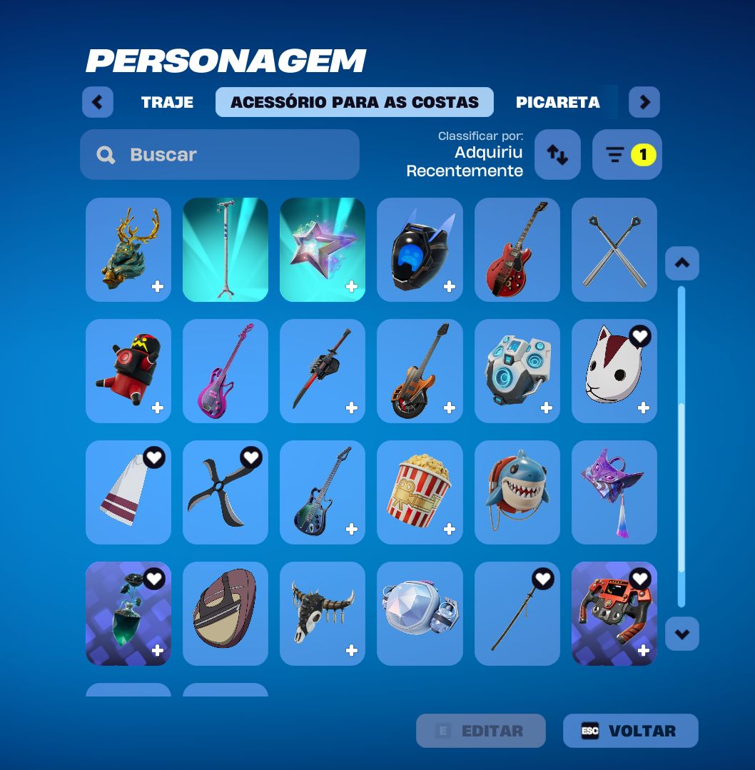 Conta Fortnite | 34 Skins | Naruto + Ice Spice | Candy Axe + Carros