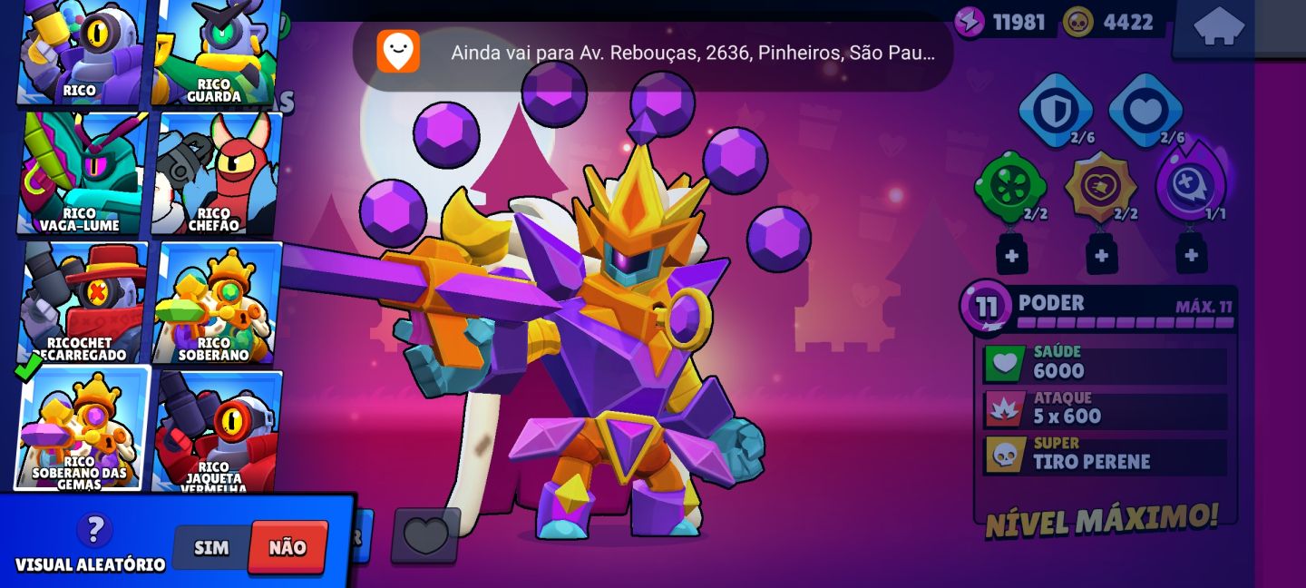 Brawl stars CONTA 9/10, +5 passe comprados, skin edgar rara
