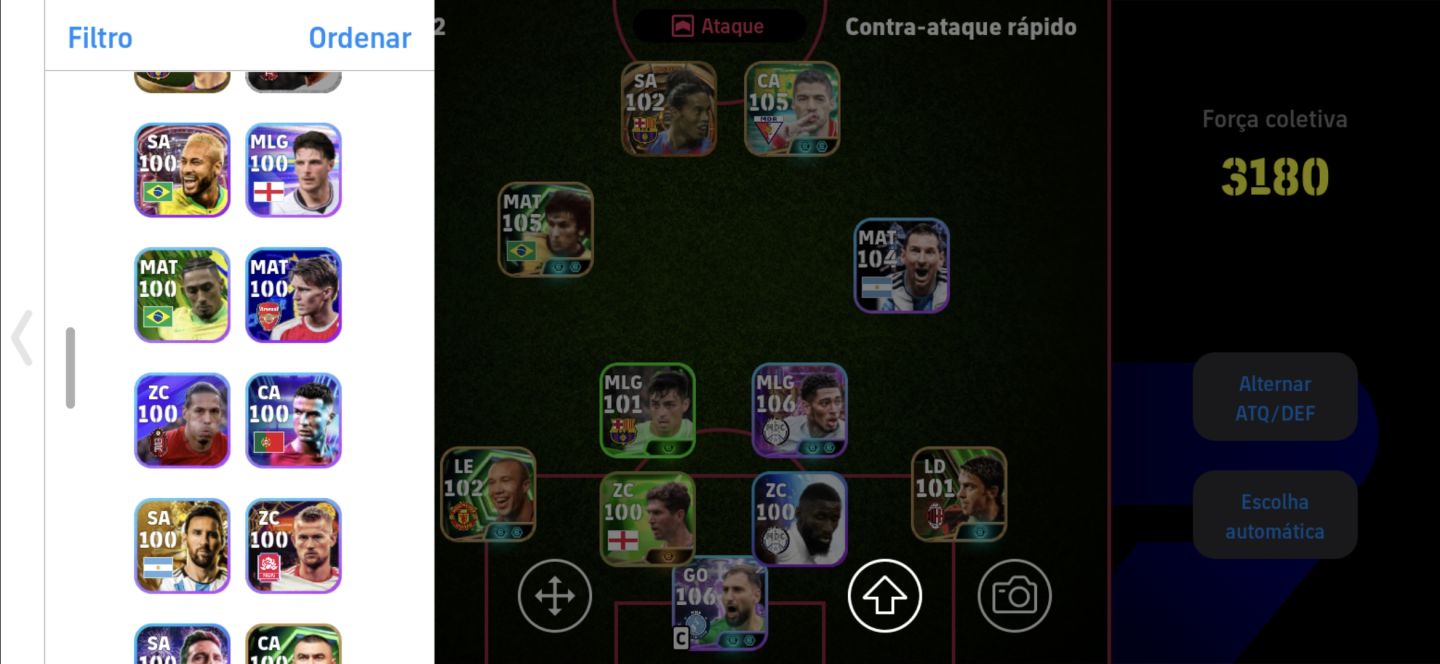 CONTA BRABA DE eFootball! Elenco forte, jogadores insanos e pronta pra jogar!